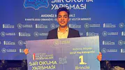 Kahramanmaraşlı Genç Şair Akdeniz Bölge Şampiyonu Oldu