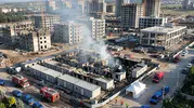 Kahramanmaraş’ta Şantiye Kamp Alanında Yangın: 1 Ölü, 6 Yaralı