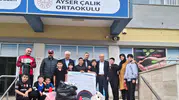 KASKF’den Ayser Çalık Ortaokulu’na Malzeme Desteği