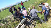 Elbistan'da Kanala Uçan Araçta 4 Kişi Yaralandı