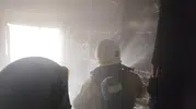 Pazarcık'ta TOKİ Konutlarında Korkutan Yangın