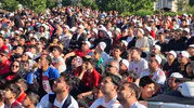 Başkan Fırat Görgel milli maç heyecanını hemşehrileriyle yaşadı