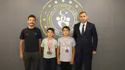 Başarılı Bisikletçilerden İl Müdürü Özdemir’e Ziyaret