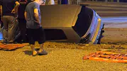 Kahramanmaraş’ta Otomobil Kanala Uçtu