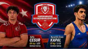 Kahramanmaraşlı güreşçiler Avrupa Şampiyonası'nda madalya için mindere çıkıyor!