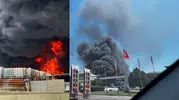 Şehrin Birçok Noktasından Görüldü! Kahramanmaraş'ta Fabrika Yangını