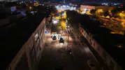 Toptancılar Sitesi’nde Gece Asfalt Mesaisi