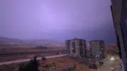 Gaziantep'te Şimşekler Geceyi Gündüze Çevirdi
