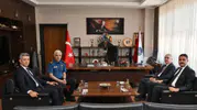 Elbistan ve Afşin Başsavcılarından Emniyet Müdürü Yiğit'e Ziyaret