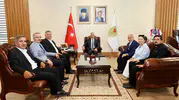 Vali Ünlüer, Muhtarlar Sendikası Heyetini Makamında Ağırladı