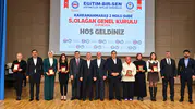 Eğitim Bir-Sen’de Veli Aba güven tazeledi