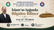 Ali Erbaş, Kahramanmaraş’ta konferans verecek