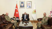 Vali Mükerrem Ünlüer, Kolordu Ve Tugay Komutanlarını Ağırladı