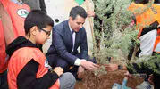 Elbistan’da Cumhuriyet anısına 103 fidan kök saldı