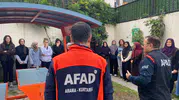 Kahramanmaraş’ta Kız Yurdunda Deprem Ve Tahliye Tatbikatı