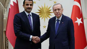 Cumhurbaşkanı Erdoğan ile Katar Emiri Al Sani ile görüştü