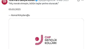CHP Gençlik Kolları, YENİ Parti'nin ele geçirdiği X hesabını geri aldı!