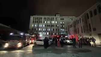 Emniyet'in  Ek Binasında Yangın Paniği