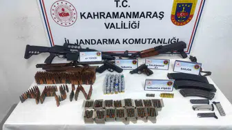 Afşin'de Jandarma Operasyonu: Silah ve Mühimmat Ele Geçirildi