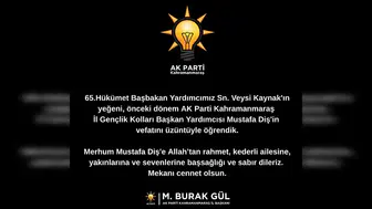 AK Parti’de Acı Kayıp: Mustafa Diş Hayatını Kaybetti