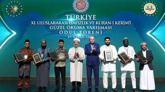 Cumhurbaşkanı Erdoğan Dünya Hafızlarını Beştepe’de Ağırladı