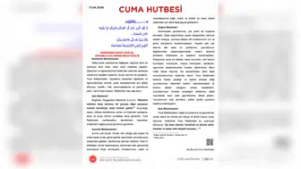 Cuma Hutbesinde Birlik, Sorumluluk ve Aile Vurgusu