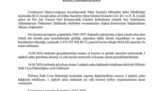 Yüksek Hacimli Para Trafiği Soruşturmasında Yeni Gelişme