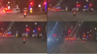 Kontrolden Çıkan Gösteri! Trafikte Herkes Aynı Şeye Odaklandı