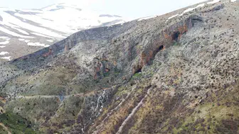 Binboğa Dağı’nda Kar Suları Şelale Oldu