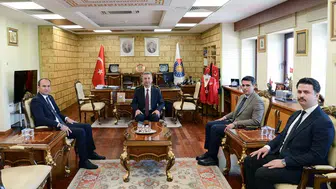 Kaymakamlardan Rektör Okumuş’a Bölgesel İş Birliği Ziyareti