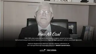 Başkan Görgel, Hacı Ali Özal İçin Başsağlığı Diledi