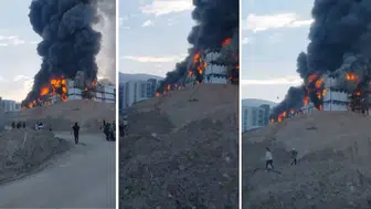 Dulkadiroğlu’nda Feci Yangın:  3 İşçi Yaralandı