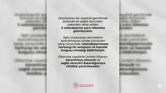 Seyahat Gemisindeki 3 Türk Vatandaşı Yarın Getiriliyor
