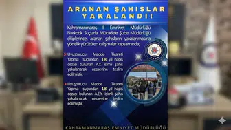 Kahramanmaraş’ta Narkotik Ekiplerinden Kaçamadılar: 2 Firari Yakalandı