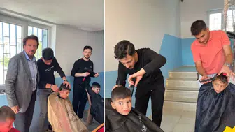 Köy Okullarında Bayram Tıraşı Sevinci