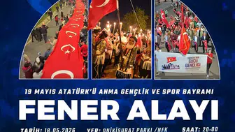 Kahramanmaraş’ta 19 Mayıs Coşkusu Fener Alayı ile Başlıyor