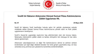 İsrailli Bakanın Küresel Sumud Filosu’na Müdahalesi Tepki Çekti