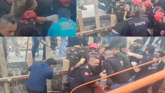 Onikişubat’ta göçükte kalan kişi kurtarıldı