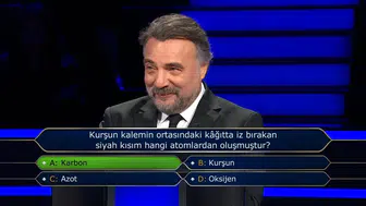 Kurşun Kalemin Ortasındaki Siyah Kısım Hangi Atomlardan Oluşur? Kim Milyoner Olmak İster'in 100 Bin TL'lik Sorusu