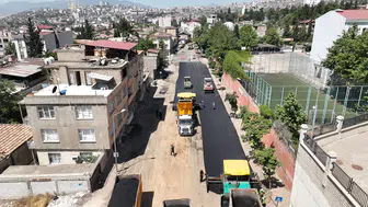 Kahramanmaraş'ta Gazipaşa Mahallesi'nde asfalt çalışmalarına başlandı