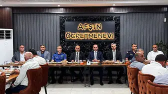 Afşin Kaymakamı Sarıdoğan İçin Veda Yemeği Düzenlendi