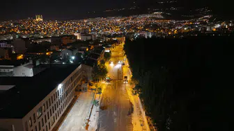 Büyükşehir’den Girne Caddesi’nde Gece Asfalt Mesaisi