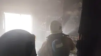 Pazarcık'ta TOKİ Konutlarında Korkutan Yangın