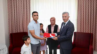 Gazi Polis Mücahit Türkoğlu'na Anlamlı Ziyaret