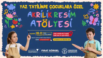 Kahramanmaraş'ta Çocuklar İçin Akrilik Resim Atölyesi Başvuruları Başladı