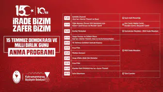 15 Temmuz'a özel anma etkinlikleriyle milli birlik ruhu canlanacak!
