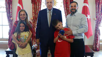 Cumhurbaşkanı Erdoğan, 'Cake Not Hate' kampanyasıyla tanınan Joshua Harris'i ağırladı