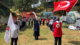 Kahramanmaraş'ta Genç İzciler Doğayla İç İçe Eğitim Aldı