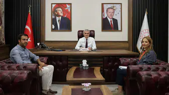 İl Millî Eğitim Müdürü Turan Akpınar'dan Muhtarlar ve Kızılay'a Ziyaret Kabulü