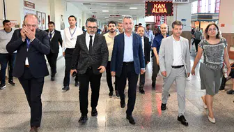 Rektör Okumuş KSÜ Hastanesindeki Çalışmaları İnceledi